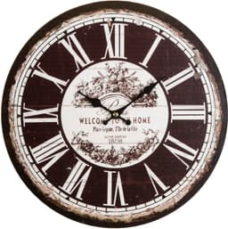 Myflair Möbel & Accessoires Wanduhr "Welcome" | Braun