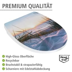 WENKO WC-Sitz Baltic | Mehrfarbig