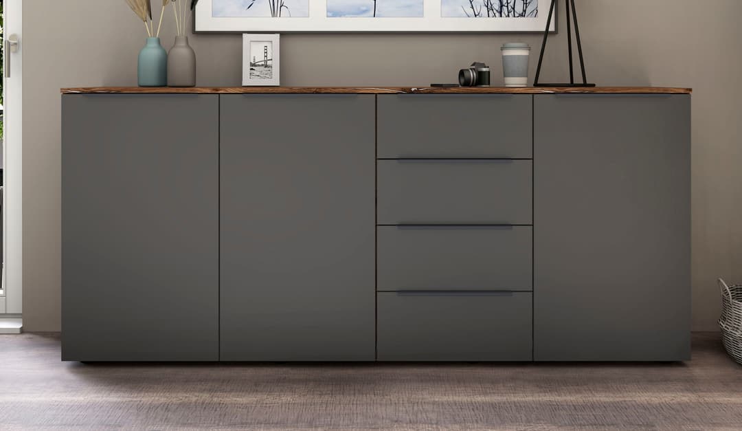 borchardt Möbel Highboard Tom | Braun