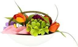Gestecke Tulpe, Calla, Hortensie, Gerbera | Mehrfarbig