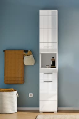 Home affaire Hochschrank Malmö | Weiß