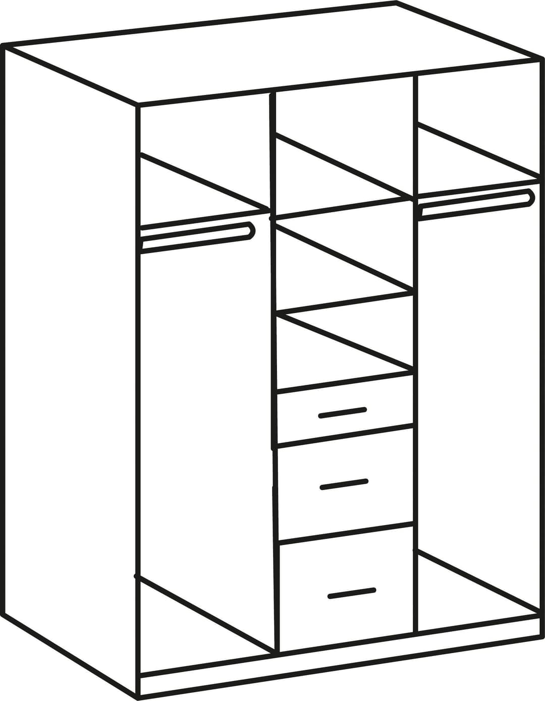 Wimex Kleiderschrank Click | Holztöne
