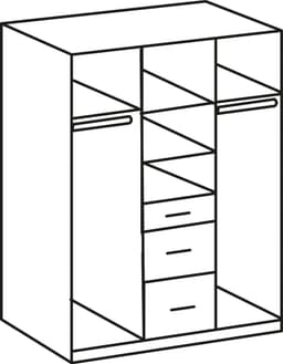 Wimex Kleiderschrank Click | Holztöne
