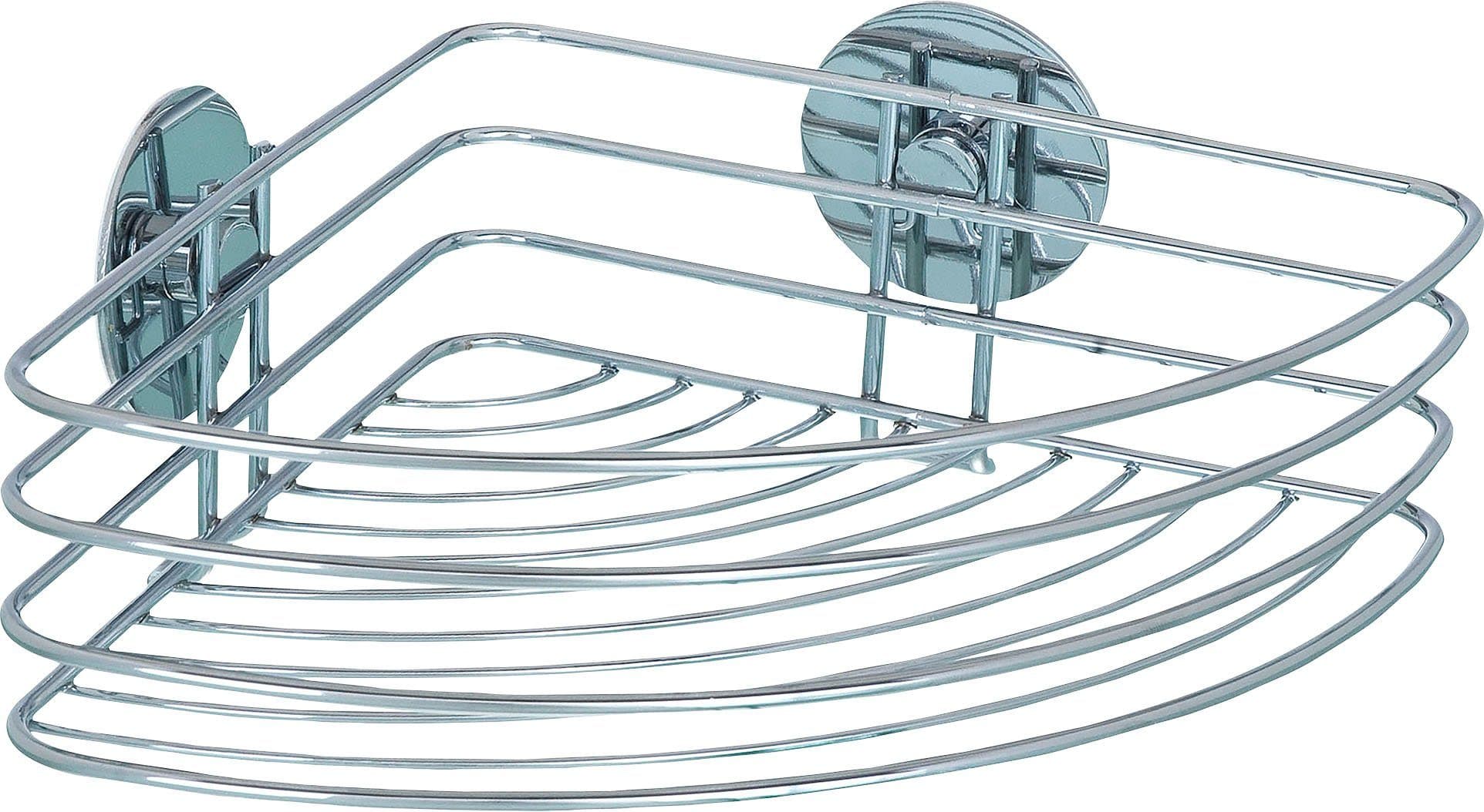 Wenko Eckregal Eckablage | Silber