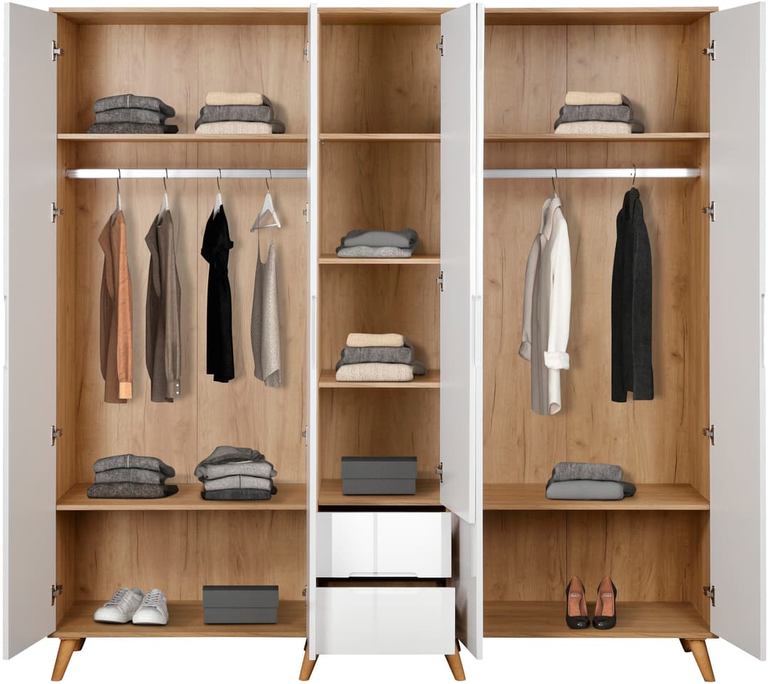 OTTO home Kleiderschrank Lund | Weiß