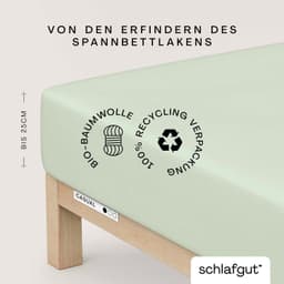 Schlafgut Spannbettlaken CASUAL | Grün