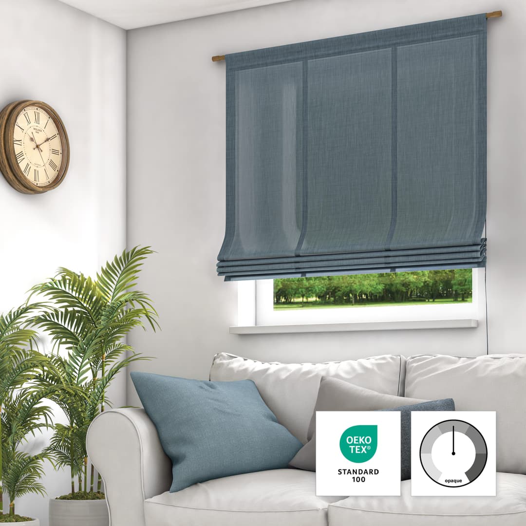 Neutex for you! Raffrollo Mara-ECO | Blau