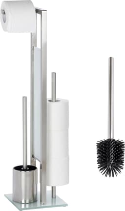 Wenko WC-Garnitur Rivalta | Silber