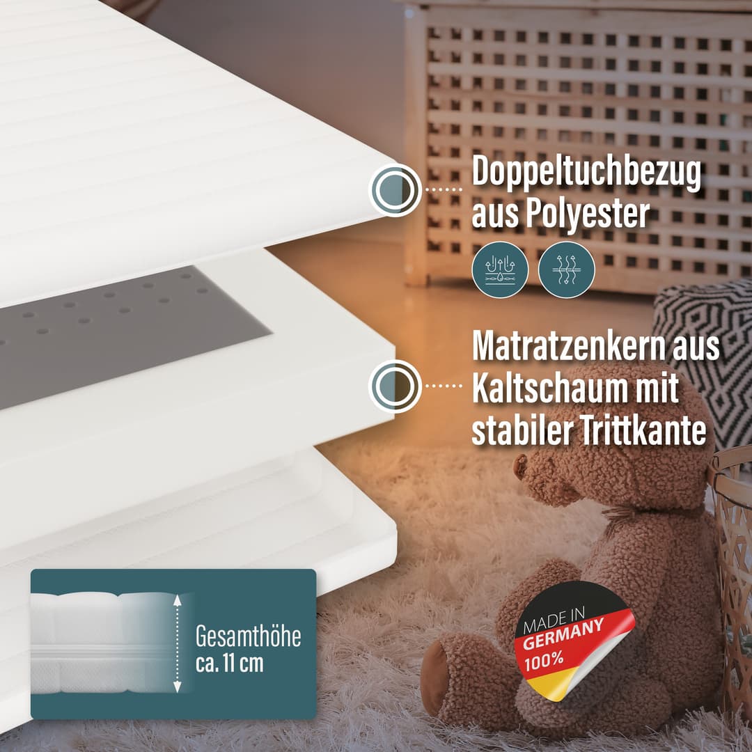 Kindermatratze BeCo Kaja | Weiß