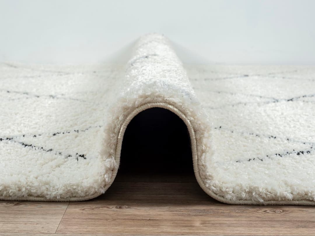 the carpet Teppich Bahar Shaggy | Beige