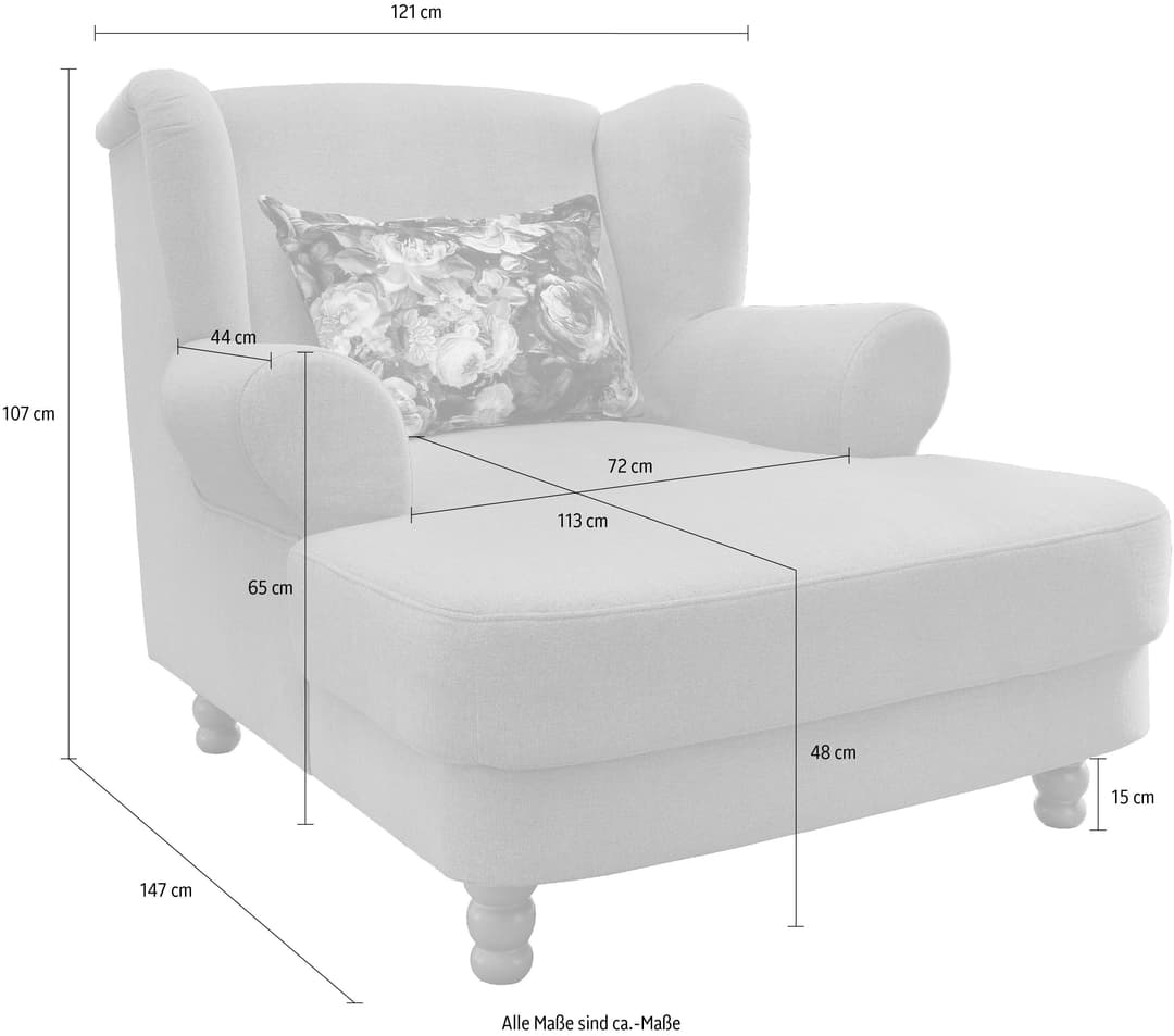 Home affaire Loveseat Tassilo | Grün