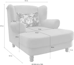 Home affaire Loveseat Tassilo | Grün