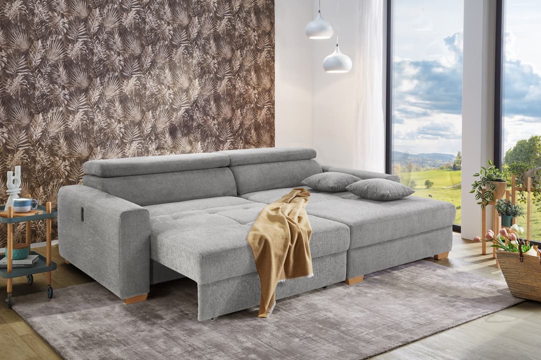 Jockenhöfer Gruppe Ecksofa Slider L-Form | Grau