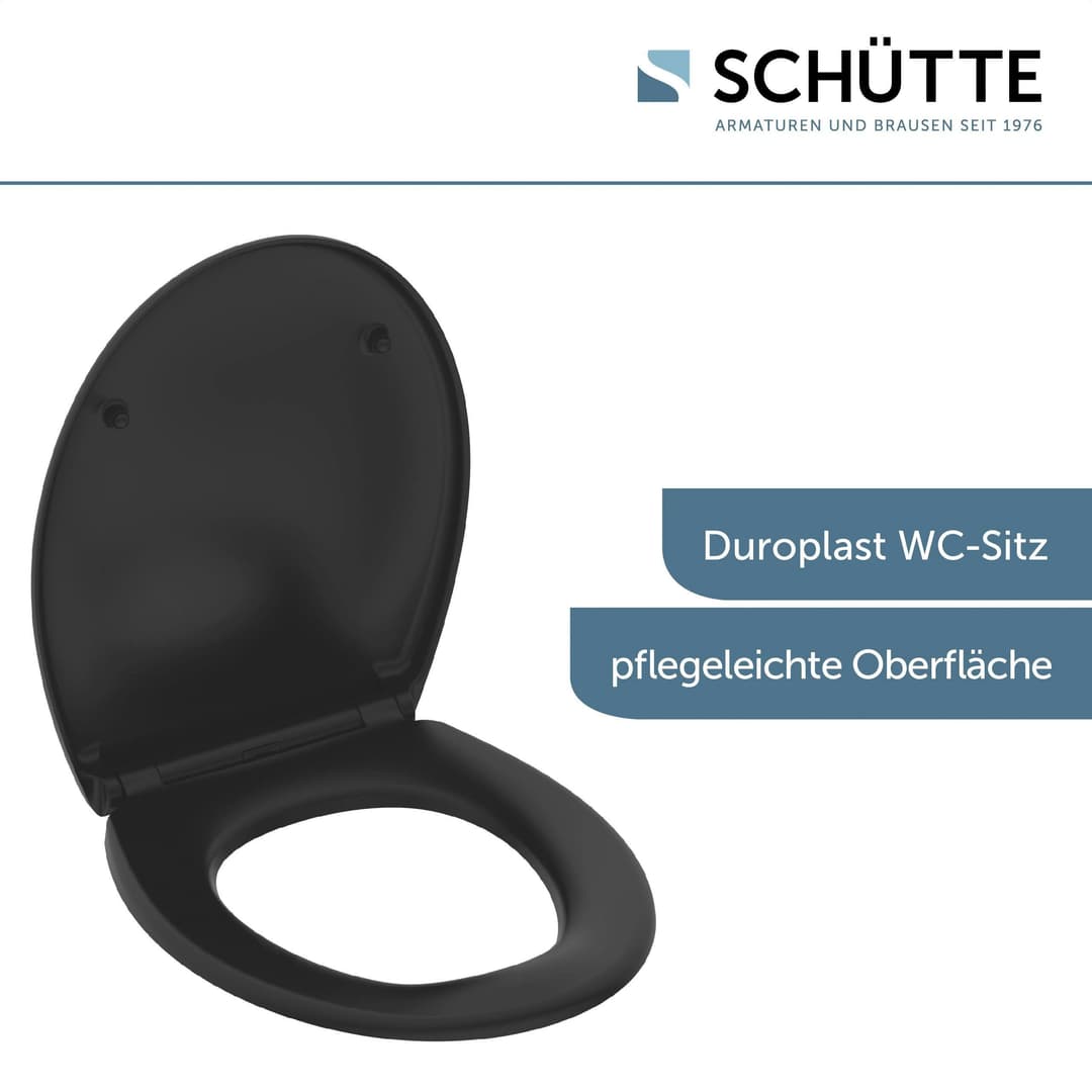 Schütte WC-Sitz | Schwarz