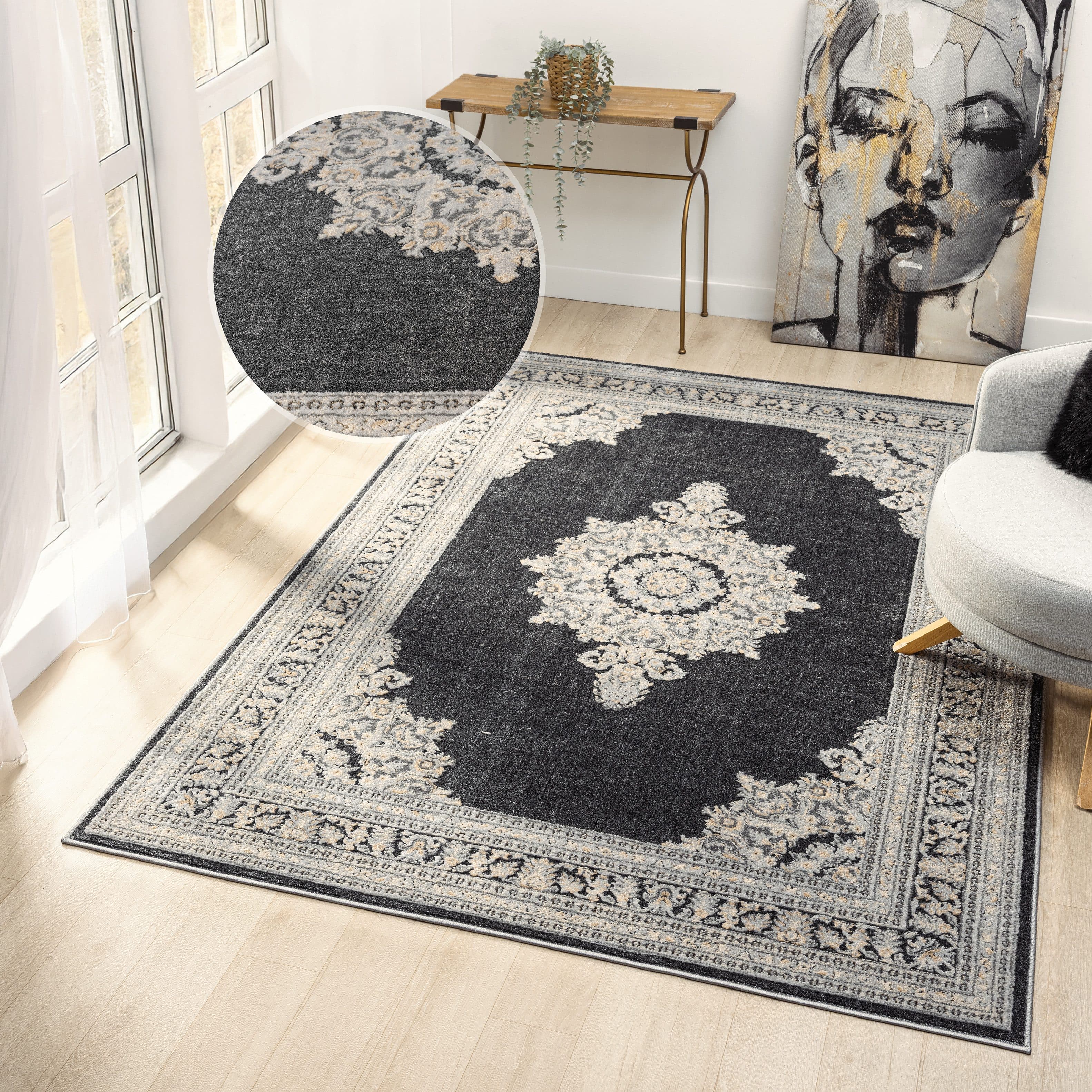 OTTO home Teppich Banli | Grau