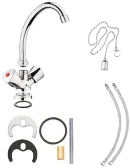 CORNAT Waschtischarmatur Lisa | Silber
