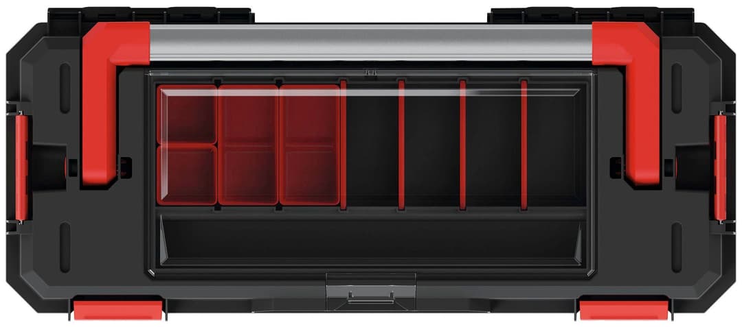 Prosperplast Werkzeugbox X BLOCK ALU LOG | Schwarz