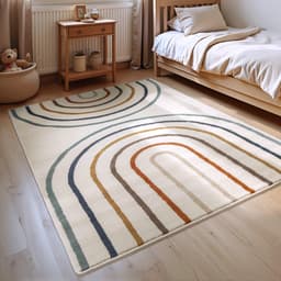 HANSE Home Kinderteppich Double Rainbow | Mehrfarbig