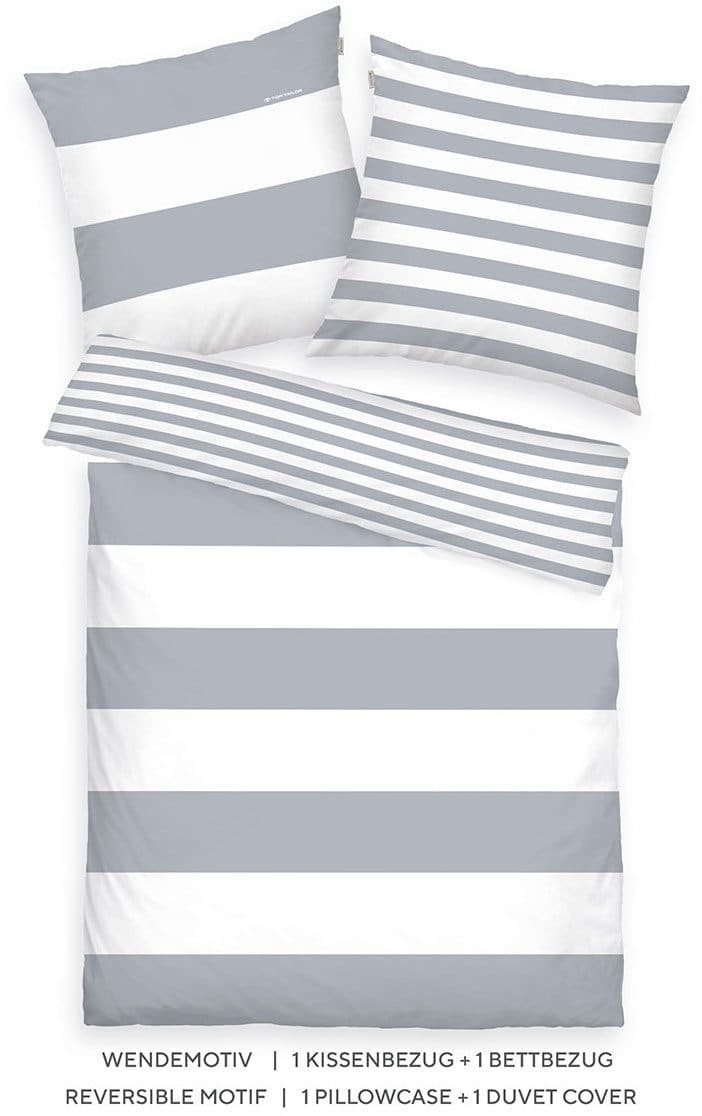 TOM TAILOR HOME Wendebettwäsche SIENA | Grau