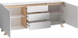byLIVING Sideboard Valentin | Weiß