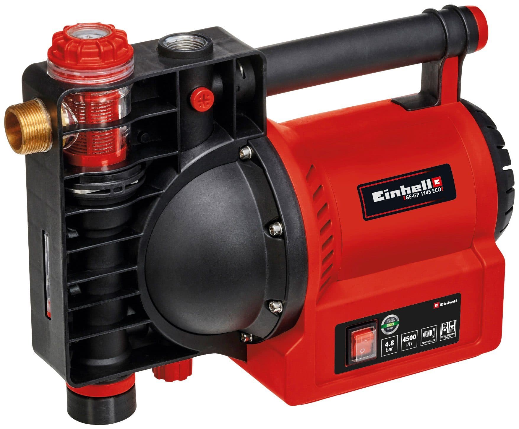 Einhell Gartenpumpe GE-GP 1145 ECO | Rot
