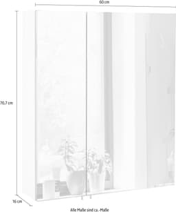 Schildmeyer Spiegelschrank Basic | Weiß
