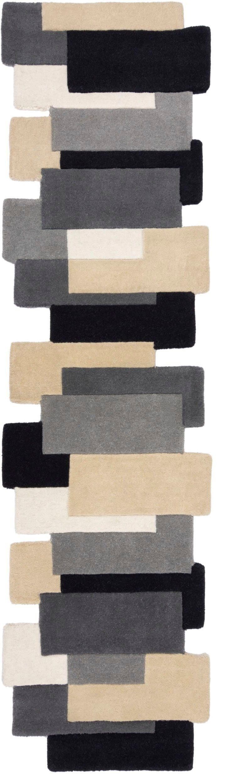 FLAIR RUGS Läufer Abstract Collage | Mehrfarbig