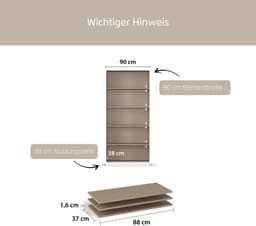rauch Einlegeboden für Schränke der Serie MINOSA | Beige