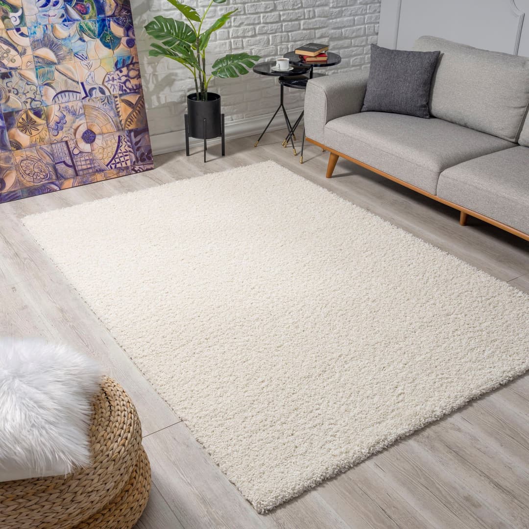 Sanat Hochflor-Teppich LOCA | Beige