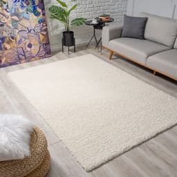 Sanat Hochflor-Teppich LOCA | Beige