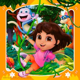 Ravensburger Puzzle 3x49, Dora the Explorer | Mehrfarbig