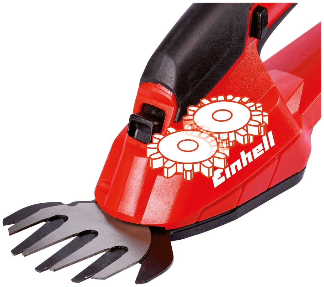 Einhell Akku-Gras- und Strauchscherenset GC-CG 18 Li-Solo | Rot
