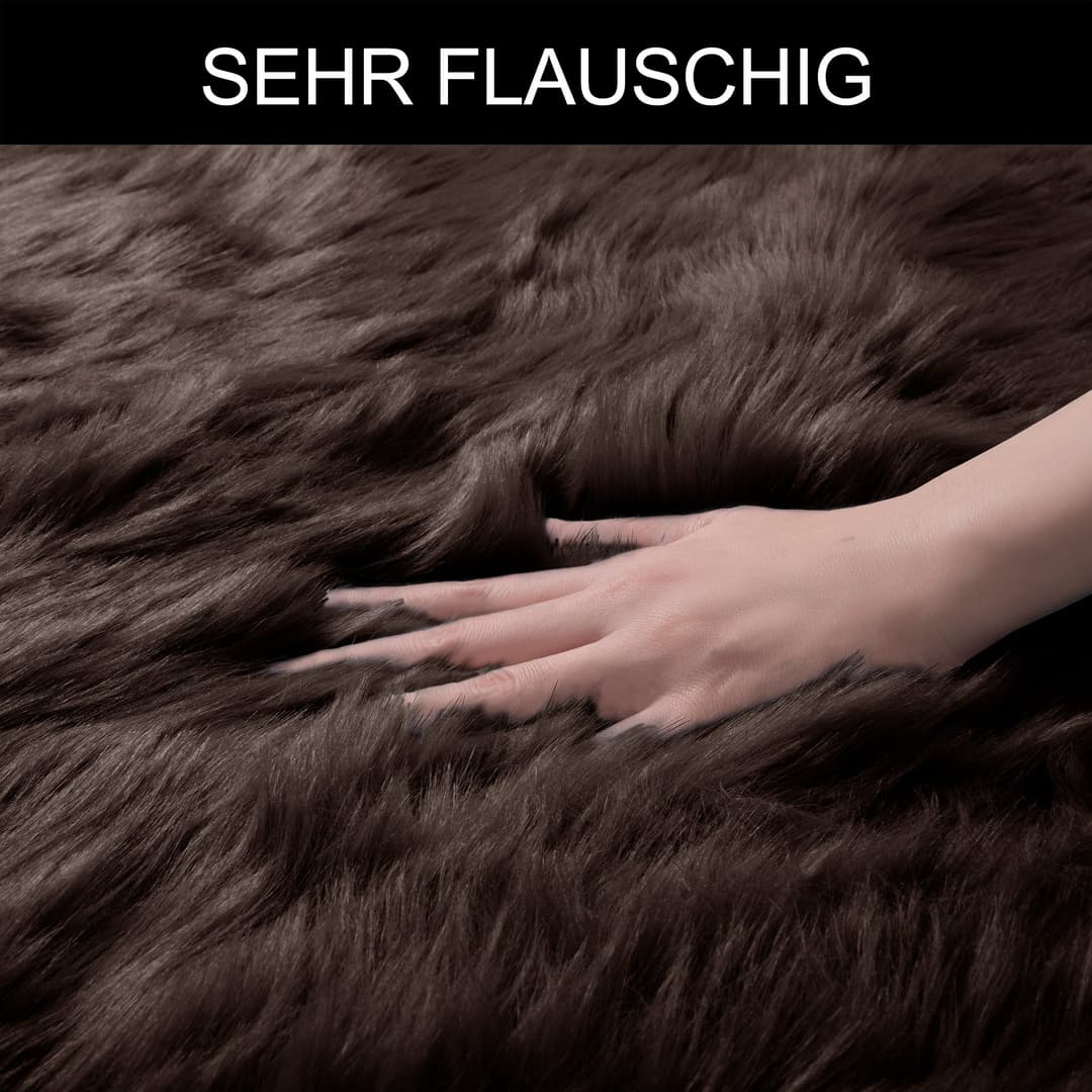 OTTO home Hochflor-Teppich Valeria | Braun