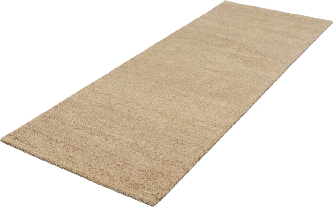 THEKO Wollteppich Gabbeh Uni | Beige