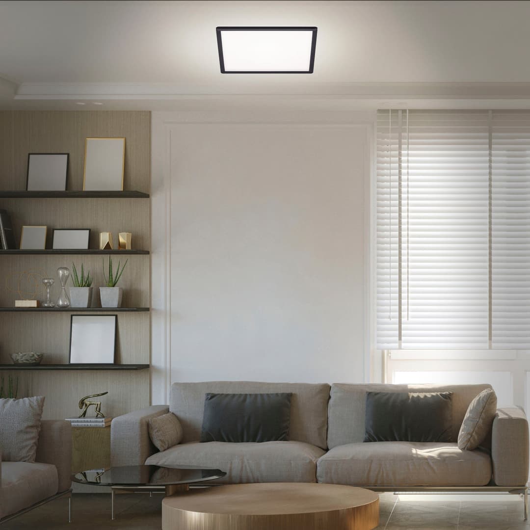 Briloner Leuchten LED Panel 7158415 SLIM | Schwarz