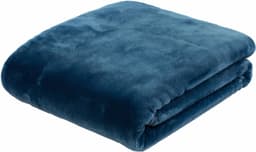 Wohndecke Premium Cashmere Feeling | Blau