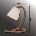 Näve Tischleuchte Rope | Weiß 5