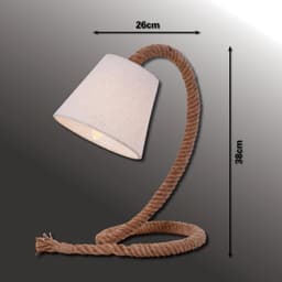 Näve Tischleuchte Rope | Weiß