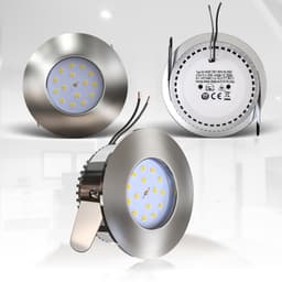 B.K.Licht LED Einbauleuchten 6er Set | Silber