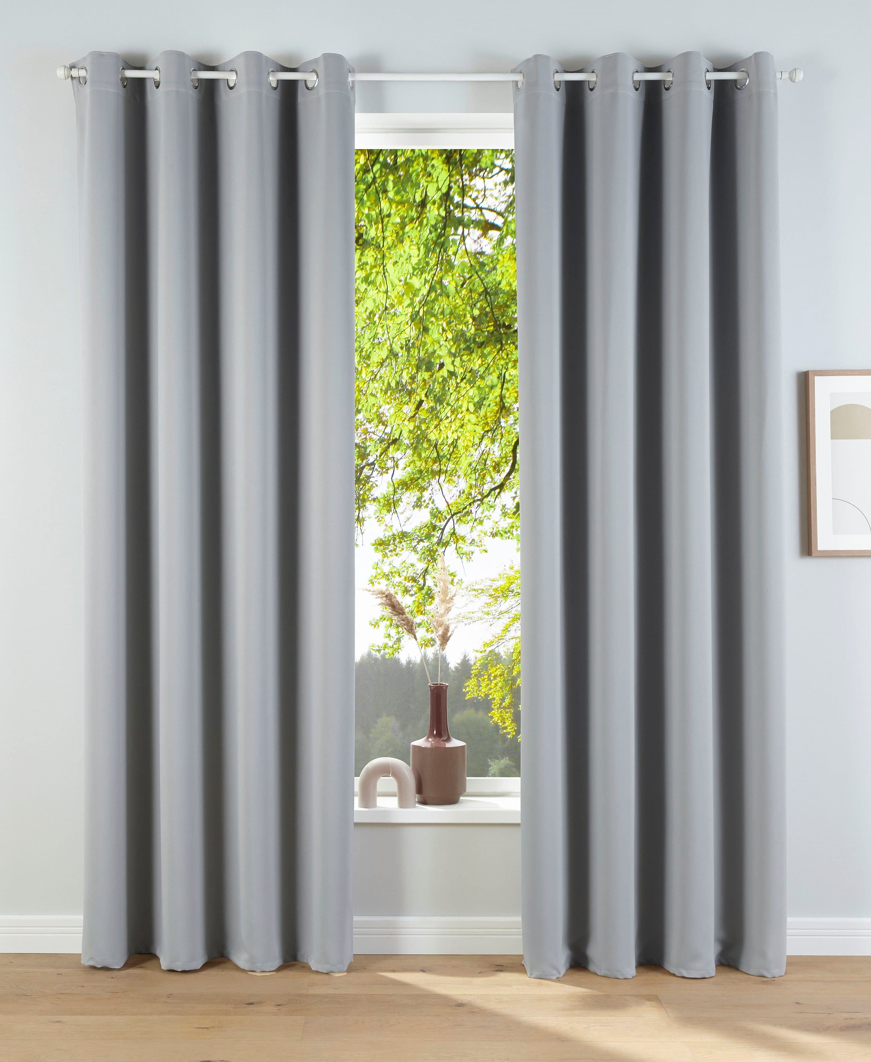 OTTO home Verdunkelungsvorhang Solana | Grau