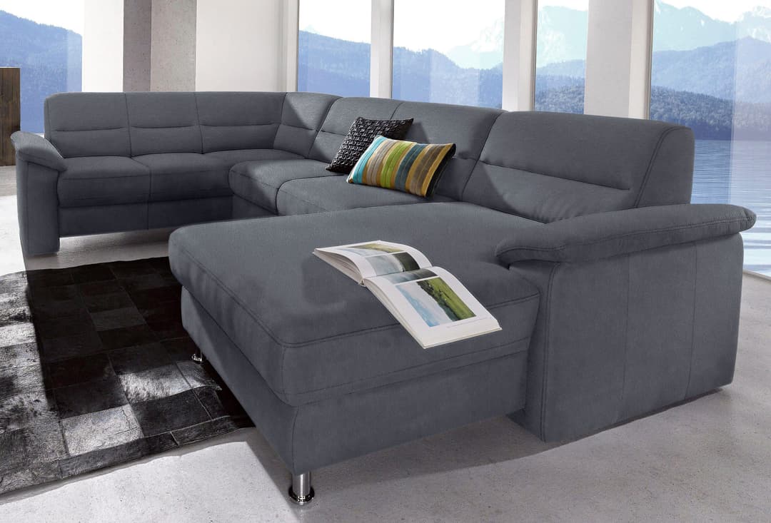 sit&more Wohnlandschaft Ascara U-Form | Grau