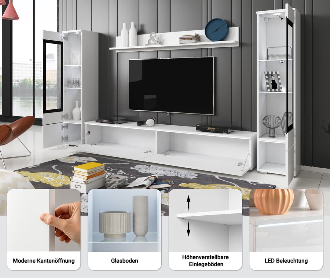 Home affaire Wohnwand VERA II | Braun