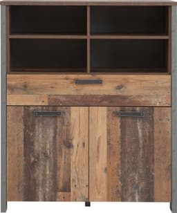 FORTE Highboard Clif | Holztöne