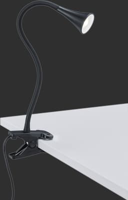 Reality Leuchten LED Klemmleuchte VIPER | Schwarz