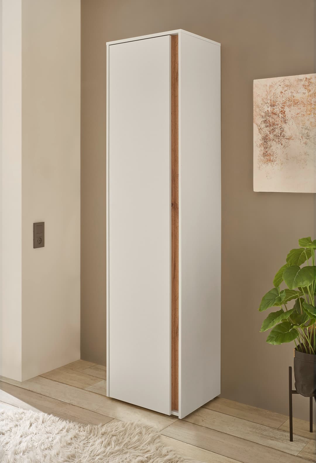 Home affaire Garderobenschrank GiRON/CiTY | Weiß