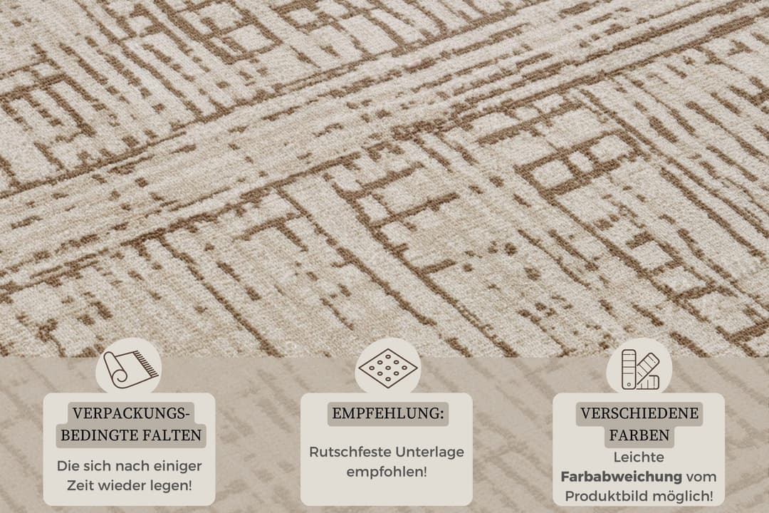 HANSE Home Teppich Sole Läufer | Beige