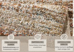 HANSE Home Hochflor-Teppich Granite | Braun