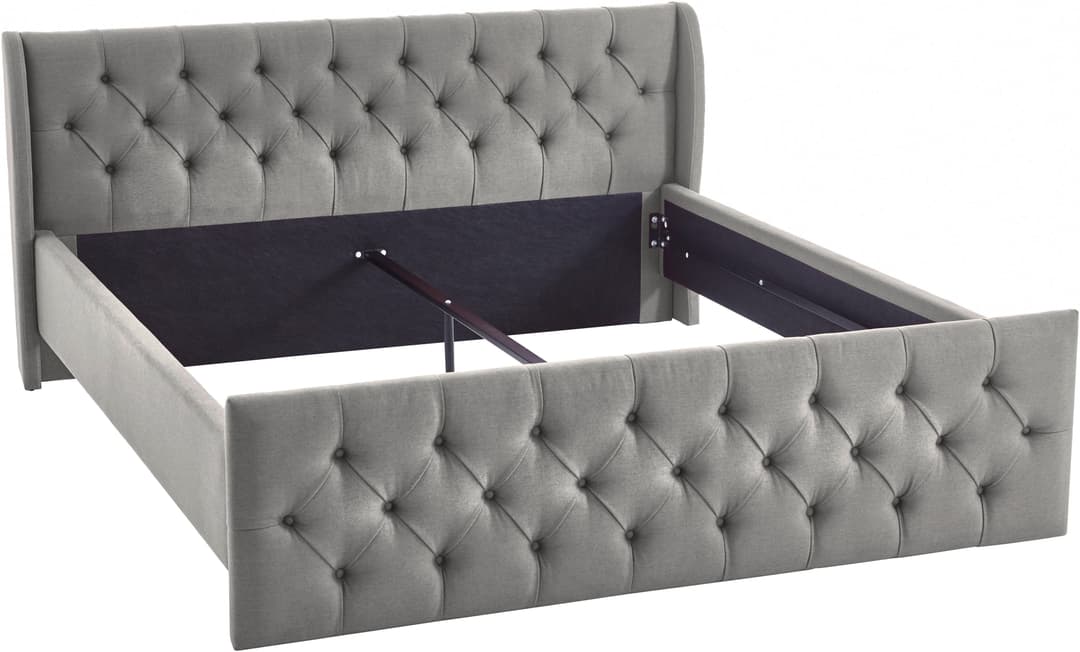 ATLANTIC home collection Polsterbett TAMINA | Grau