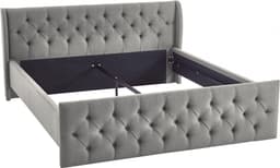 ATLANTIC home collection Polsterbett TAMINA | Grau