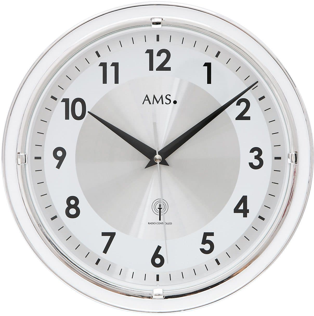 AMS Funkwanduhr F5945 | Silber